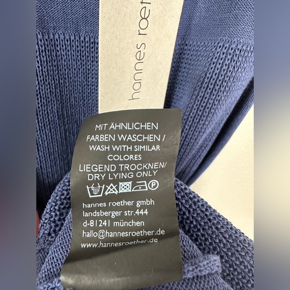 Hannes Roether Blue Midi/ Knee Length Cap Sleeve Dress size Small. NWT - Picture 8 of 9